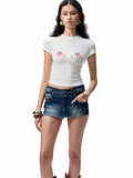 Printed Slim-Fit Short Sleeve T-shirt