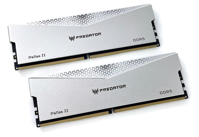 Комплект Acer Predator 32 ГБ (2 x 16 ГБ) PALLAS II Silver BL.9BWWR.383 DDR5 6600 МГц CL34 Память AMD EXPO и Intel XMP 3.0 (RM-AP5F32W) 