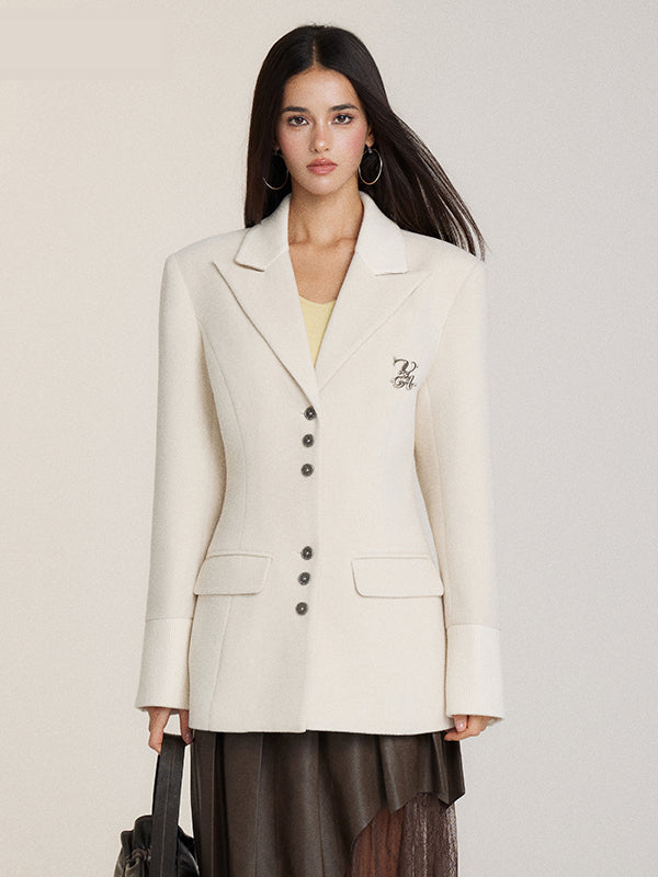 Vintage Woolen Blazer Coat