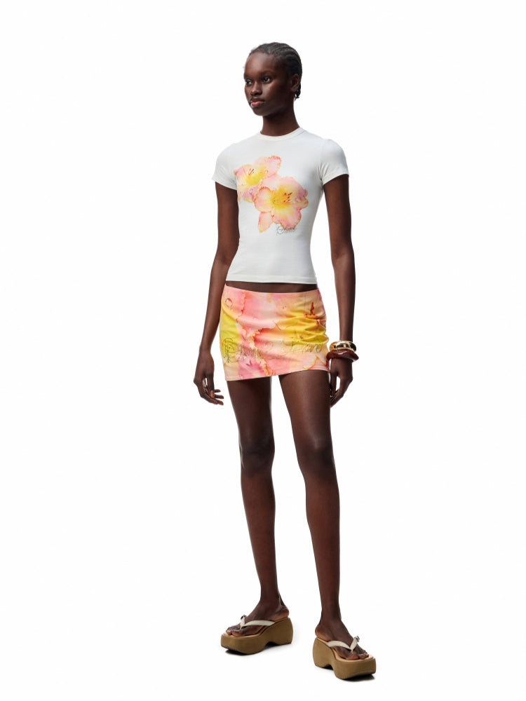 Printed Slim-Fit Short Sleeve T-shirt