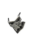 Double-Layer Polka Dot Lace Trim ?Tank Top