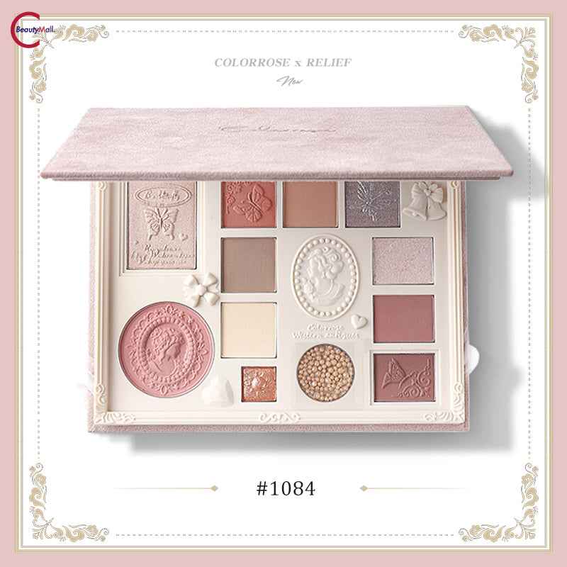Палитра теней для век COLORROSE 12 цветов с тиснением