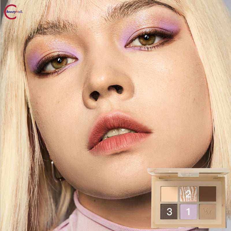 VENUS MARBLE 5+1 Универсальная палетка теней для век