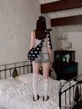Polka Dot Stripe Jumpsuit Set