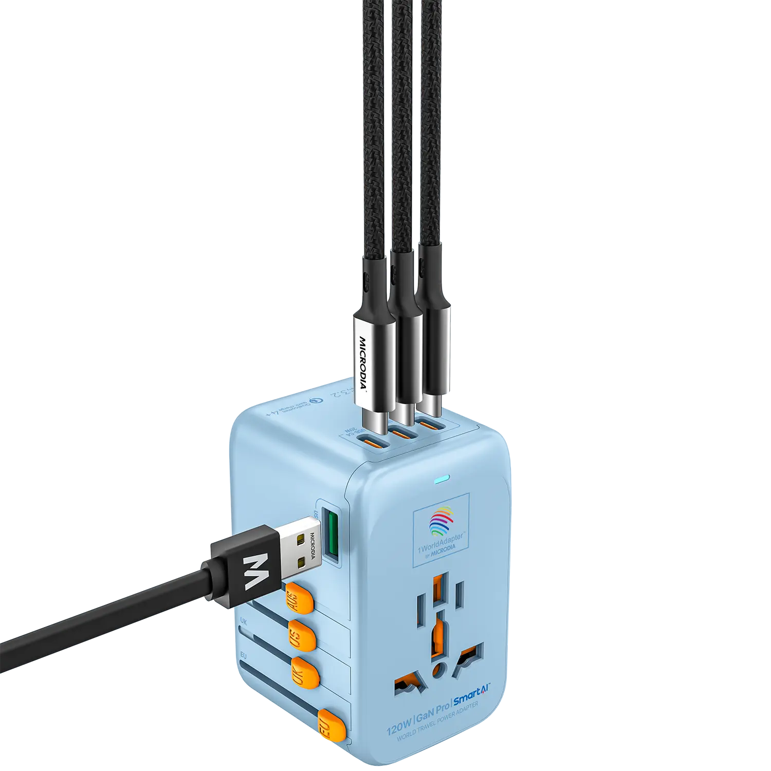 Адаптер для путешествий MICRODIA 1WorldAdapter™ PD120W