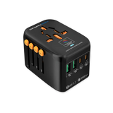 MICRODIA 1WorldAdapter™ PD20W GaN Pro™ с 2 портами USB-C PD3.2 и 2 портами USB-A QC4+ PPS для быстрой зарядки