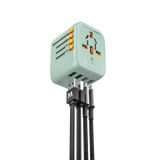 MICRODIA 1WorldAdapter™ PD20W GaN Pro™ с 2 портами USB-C PD3.2 и 2 портами USB-A QC4+ PPS для быстрой зарядки
