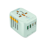 MICRODIA 1WorldAdapter™ PD20W GaN Pro™ с 2 портами USB-C PD3.2 и 2 портами USB-A QC4+ PPS для быстрой зарядки