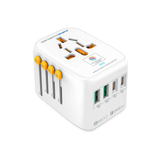 MICRODIA 1WorldAdapter™ PD20W GaN Pro™ с 2 портами USB-C PD3.2 и 2 портами USB-A QC4+ PPS для быстрой зарядки