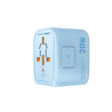 MICRODIA 1WorldAdapter™ PD20W GaN Pro™ с 2 портами USB-C PD3.2 и 2 портами USB-A QC4+ PPS для быстрой зарядки