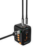 MICRODIA 1WorldAdapter™ PD45W GaN Pro™ с 3 портами USB-C PD3.2 и USB-A QC4+ PPS с быстрой зарядкой