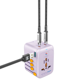 MICRODIA 1WorldAdapter™ PD45W GaN Pro™ с 3 портами USB-C PD3.2 и USB-A QC4+ PPS с быстрой зарядкой