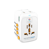 MICRODIA 1WorldAdapter™ PD45W GaN Pro™ с 3 портами USB-C PD3.2 и USB-A QC4+ PPS с быстрой зарядкой