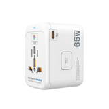 MICRODIA 1WorldAdapter™ PD65W GaN Pro™ с 3 портами USB-C PD3.2 и USB-A QC4+ PPS с быстрой зарядкой