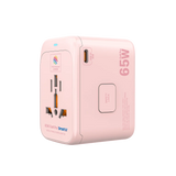 MICRODIA 1WorldAdapter™ PD65W GaN Pro™ с 3 портами USB-C PD3.2 и USB-A QC4+ PPS с быстрой зарядкой