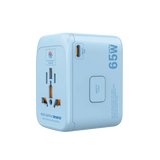 MICRODIA 1WorldAdapter™ PD65W GaN Pro™ с 3 портами USB-C PD3.2 и USB-A QC4+ PPS с быстрой зарядкой