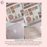 Палитра теней для век COLORROSE 12 цветов с тиснением