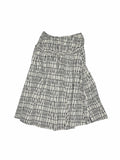 Plaid Halter Neck Backless Tank Top & Midi Skirt Set