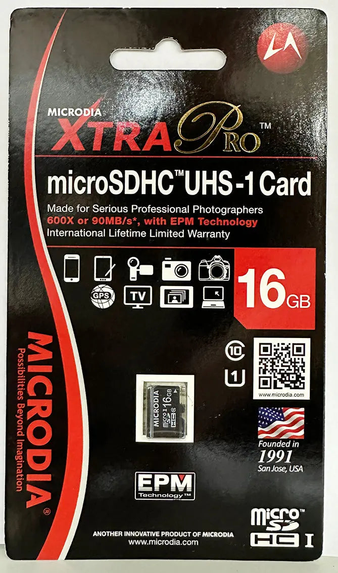 MICRODIA XTRA Pro™, карта SDHC UHS-1, 16 ГБ