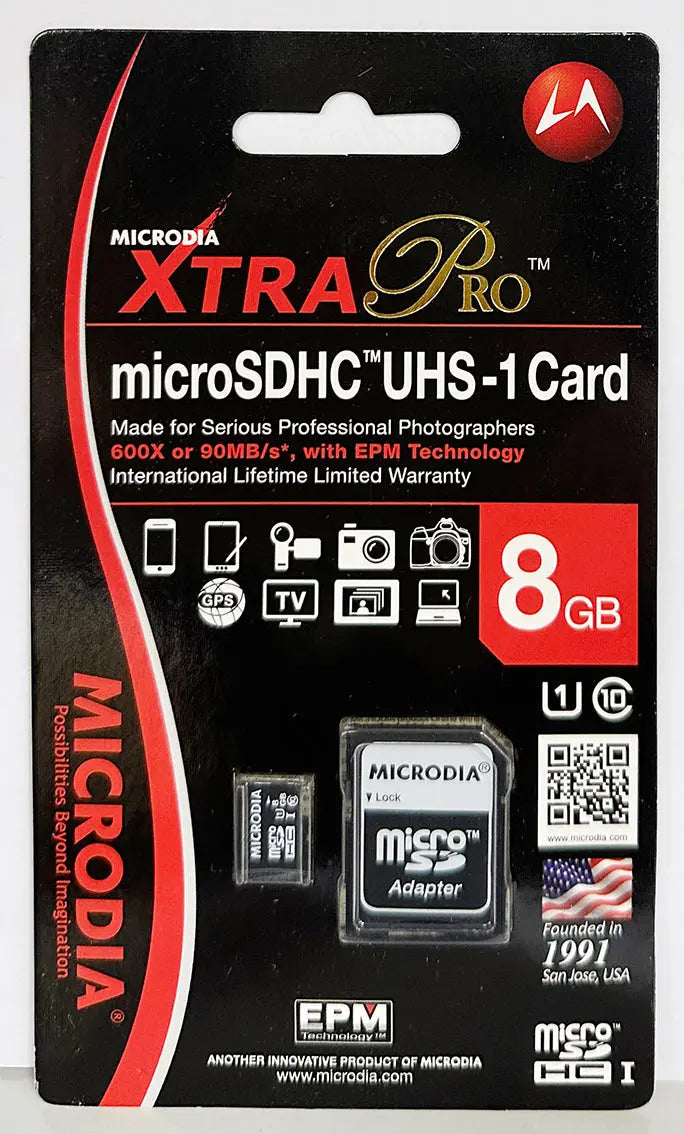 MICRODIA XTRA Pro™, карта SDHC UHS-1, 16 ГБ, карта Micro SDHC UHS-1, 8 ГБ + адаптер