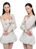 Deconstructed Buttoned Asymmetrical Shoulder?Crewneck