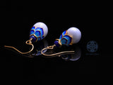 Enamel Lotus Tridacna Earrings