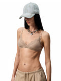 Lace Triangle Cup Bra Without Underwire