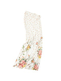 Floral All-Over Printed Big Round Neck Knotted Tank Top