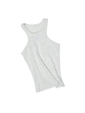 Basic Solid-Color Embroidered Slim-Fit?Vest