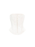 White & Black Jacquard Corset