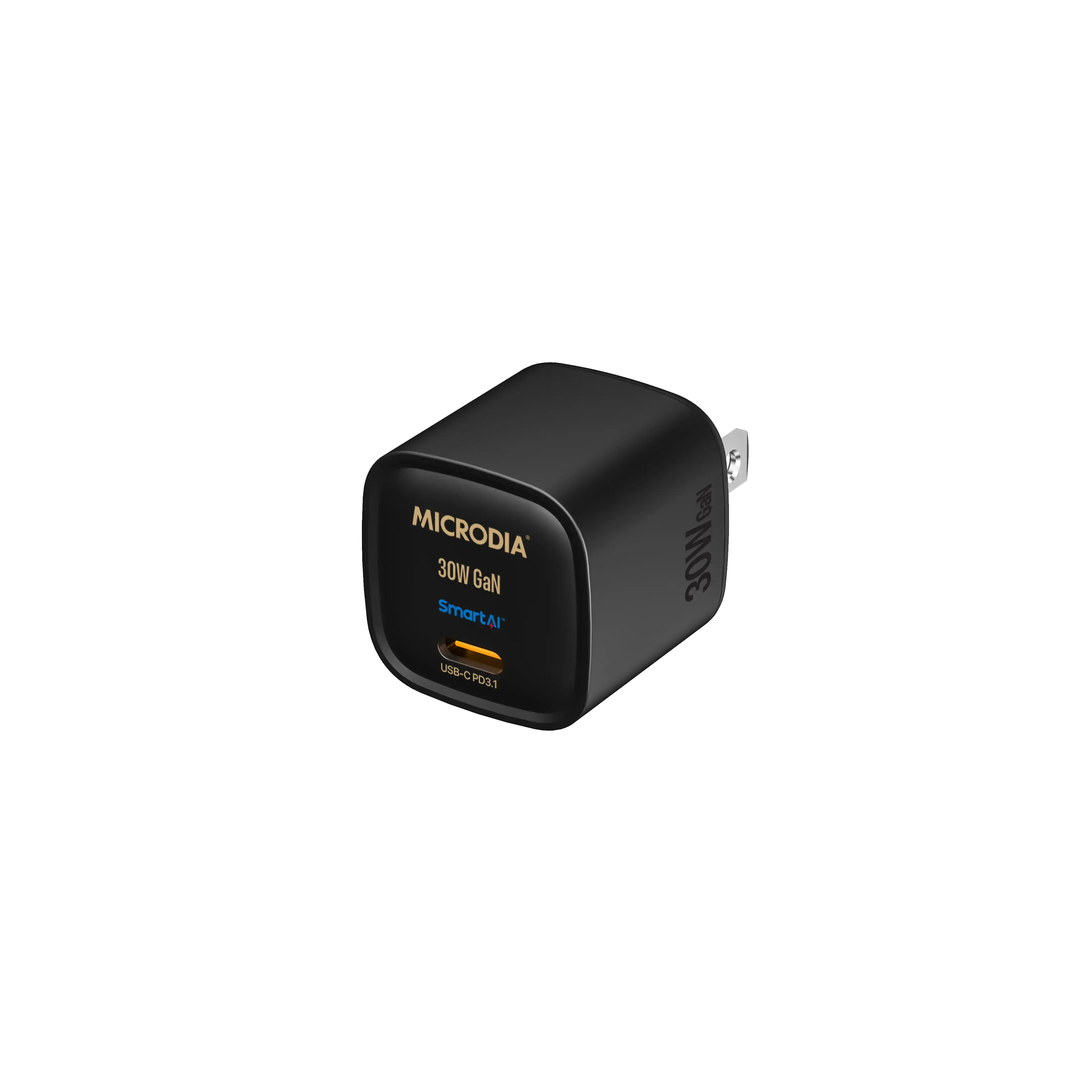 MICRODIA SMARTCube™ Nano 30 Вт, сетевое зарядное устройство GaN, USB-C PD3.1