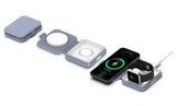 SNAPStation™ DUET Qi2 18W 2-in-1 MagSafe Wireless Charging Station With Original Apple Certified Apple Watch Charging Module