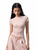 Basic Slim-Fit Solid-Color T-shirt