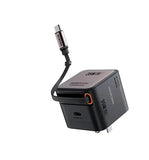 MICRODIA SMARTCube™ POWERCord 35 Вт, настенное зарядное устройство GaN Pro со встроенным кабелем USB-C и выходом для зарядки USB-C 