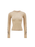 Slightly Sheer Knitted T-shirt