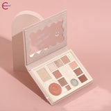Палитра теней для век COLORROSE 12 цветов с тиснением