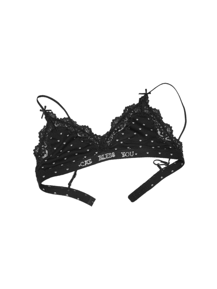 Cat Paw Triangle Bra & Pant Set