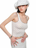 Cat Paw Lace Back Top & Skirt Set