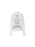Printed Lace Base Layer Blouse