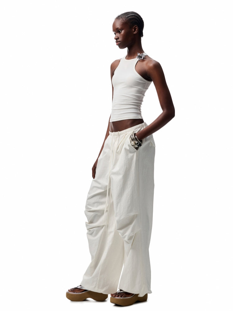 Basic Solid-Color Embroidered Slim-Fit?Vest