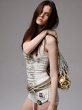 Hot-Stamped Gold & Silver Letter Printed?Vest