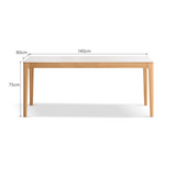 Rotterdam Slate Oak Dining Table