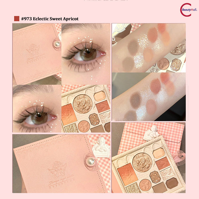 Палитра теней для век CHEERFLOR Angel Embossed