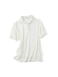 Oversized Fake Two-piece Polo Shirt