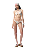 Metal Floral All-Over Print Bikini