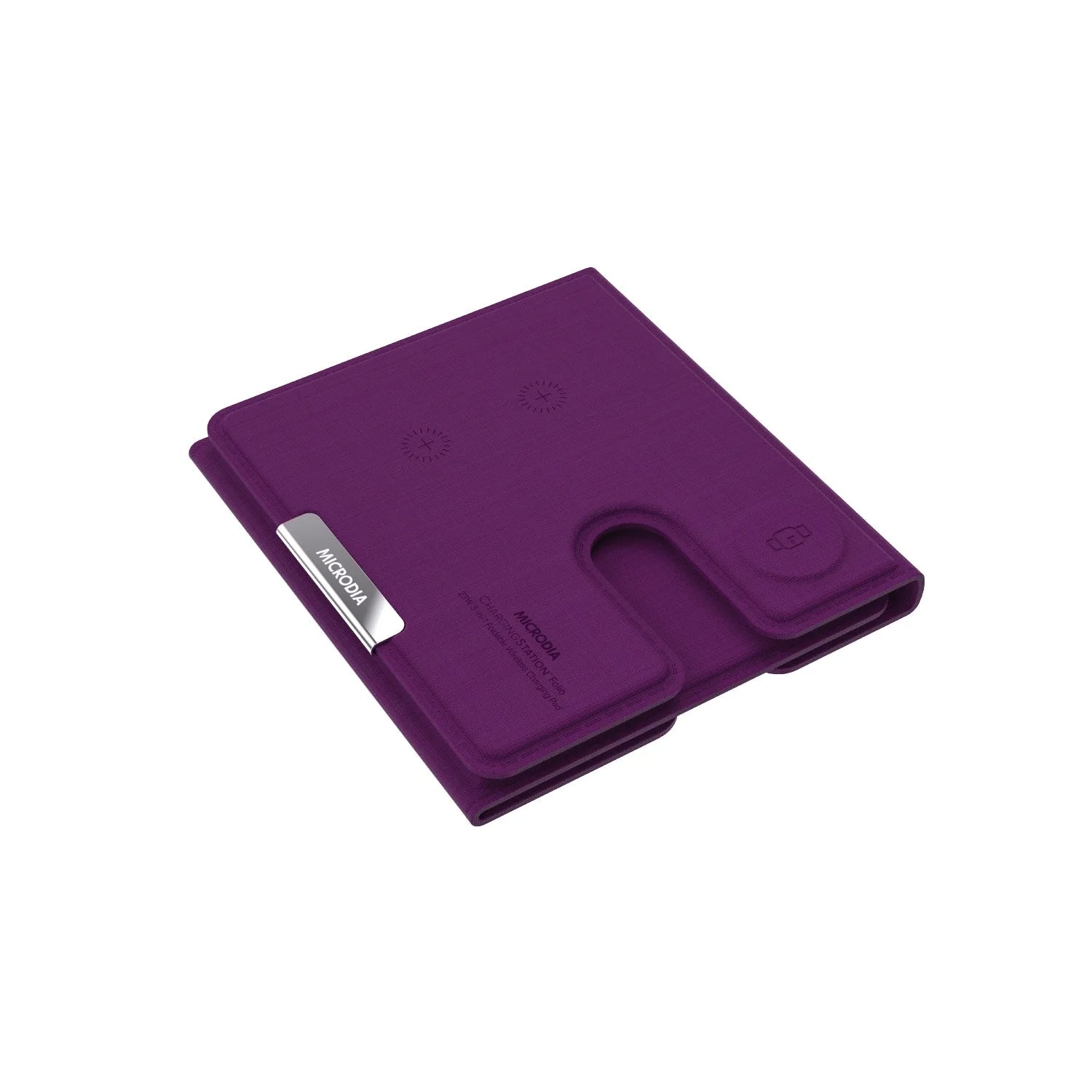 MICRODIA CHARGINGStation™ FOLIO, портативная складная двухконтурная беспроводная зарядная станция «3 в 1» мощностью 23 Вт