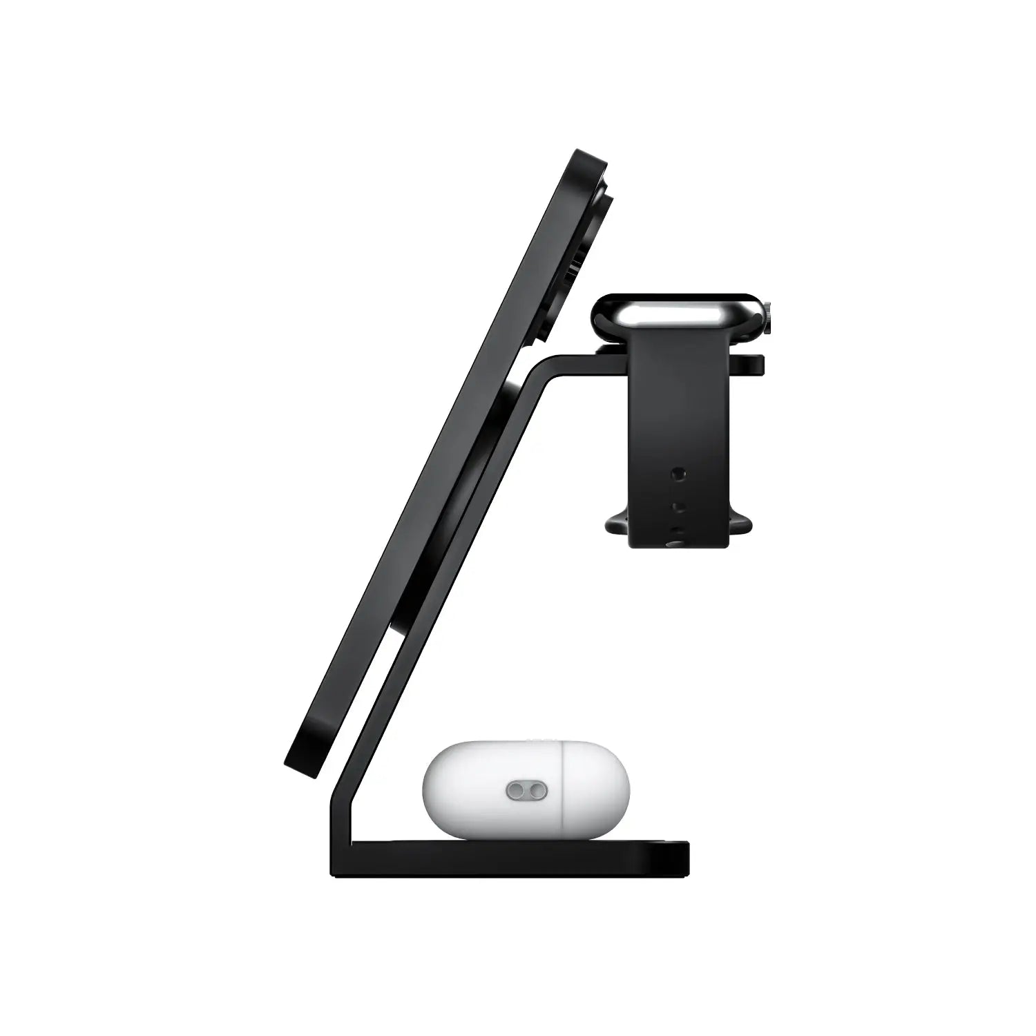 MICRODIA SNAPStation™ Aluminaire, 23 Вт, алюминиевая беспроводная зарядная станция «3 в 1» в стиле iMac 