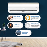 Инвертор переменного тока Voltas SmartAir, 1 тонна, 3 звезды - 123 В Vertis Smart Elite Gold с IoT