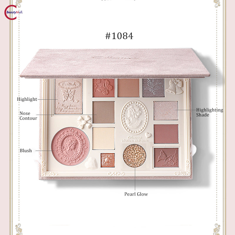 Палитра теней для век COLORROSE 12 цветов с тиснением