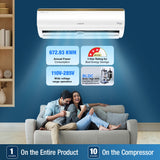 Инвертор переменного тока Voltas SmartAir, 1 тонна, 3 звезды - 123 В Vertis Smart Elite Gold с IoT